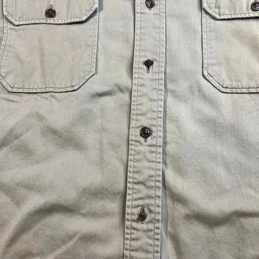Vintage Polo Ralph Lauren 1967 Pheasant Field Shirt Jacket 2XL Khaki Safari Mens